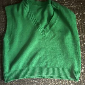 Green Sweater Vest